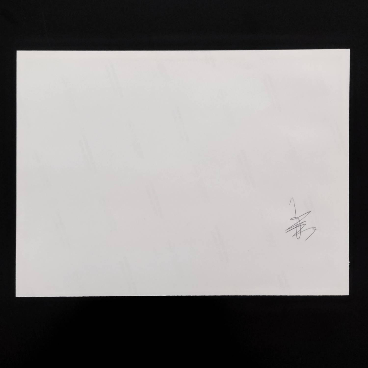 Back with signature