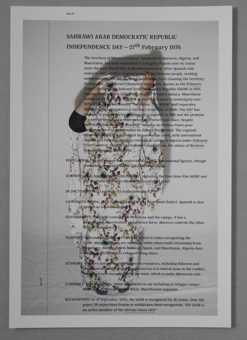 The lines we draw. Sahrawi Arab Democratic Republic