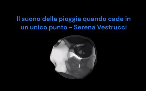 Il suono della pioggia quando cade in un unico punto 